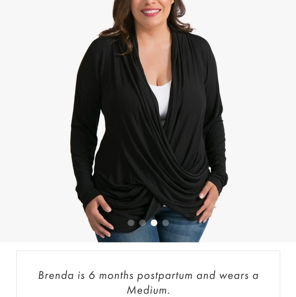 Criss cross nursing top